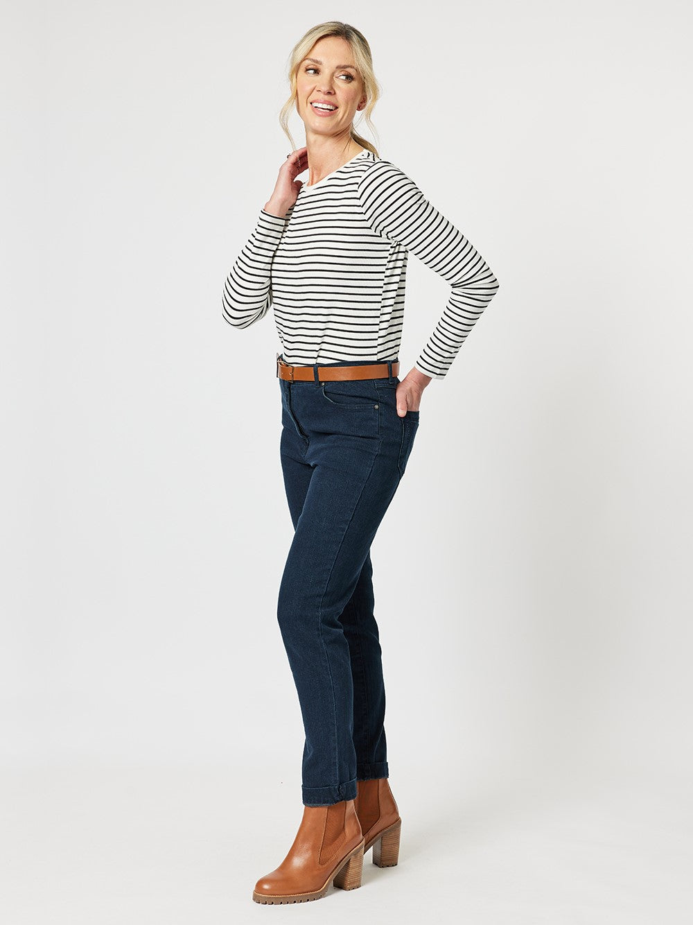 Slim Leg Miracle Jean - Dark Denim