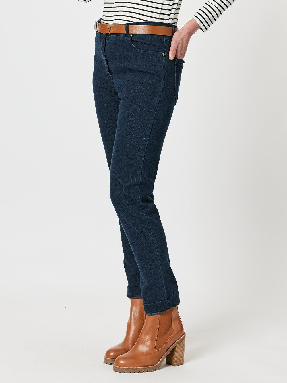 Slim Leg Miracle Jean - Dark Denim