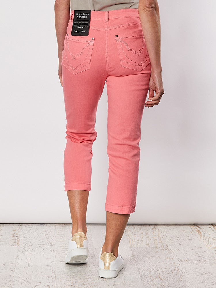 Miracle Crop Jean - Coral