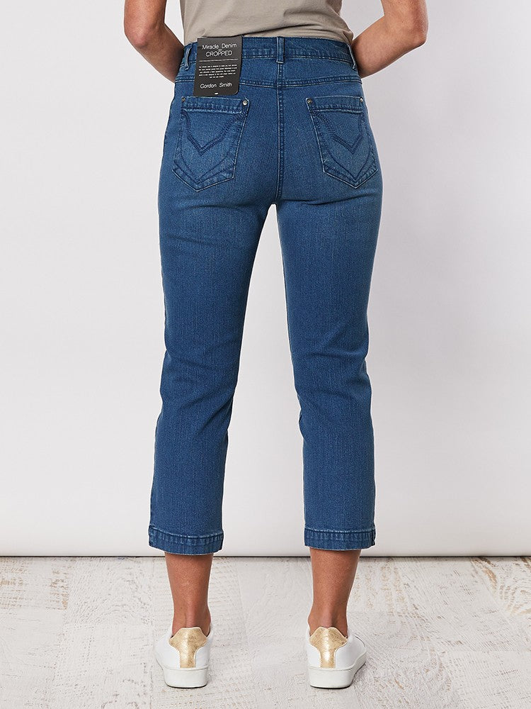 Miracle Crop Jean - Washed Denim