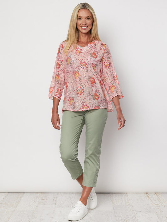 Stretch Twill Cropped Pant I Gordon Smith