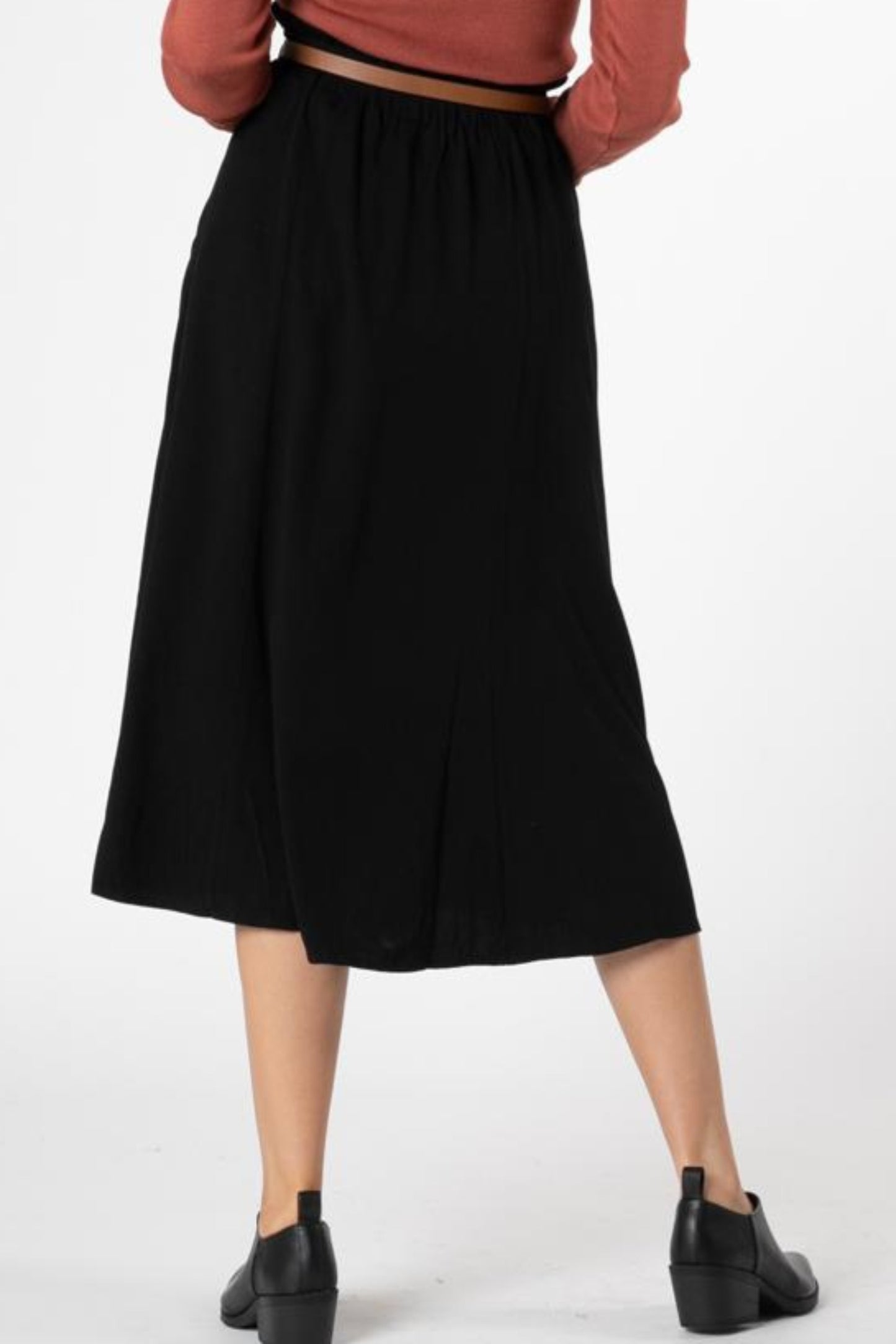 Millay Paperbag Skirt Black | Lyn Rose Boutique