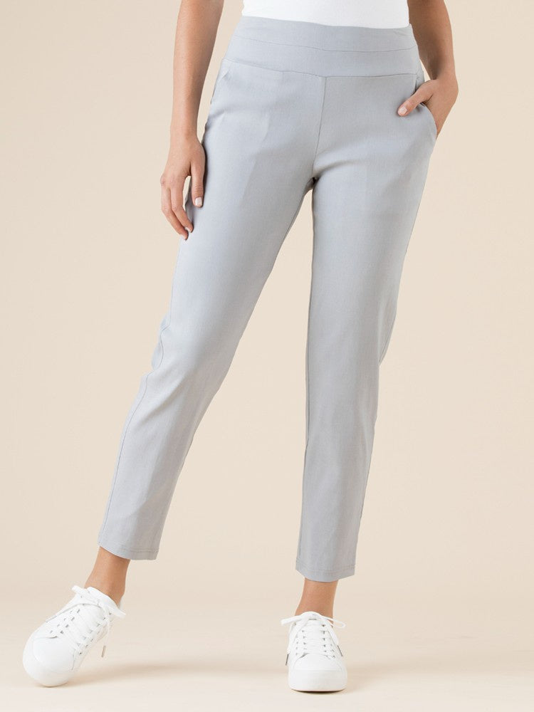Pull On Stretch Pants I Silver I Gordon Smith I Lyn Rose Boutique