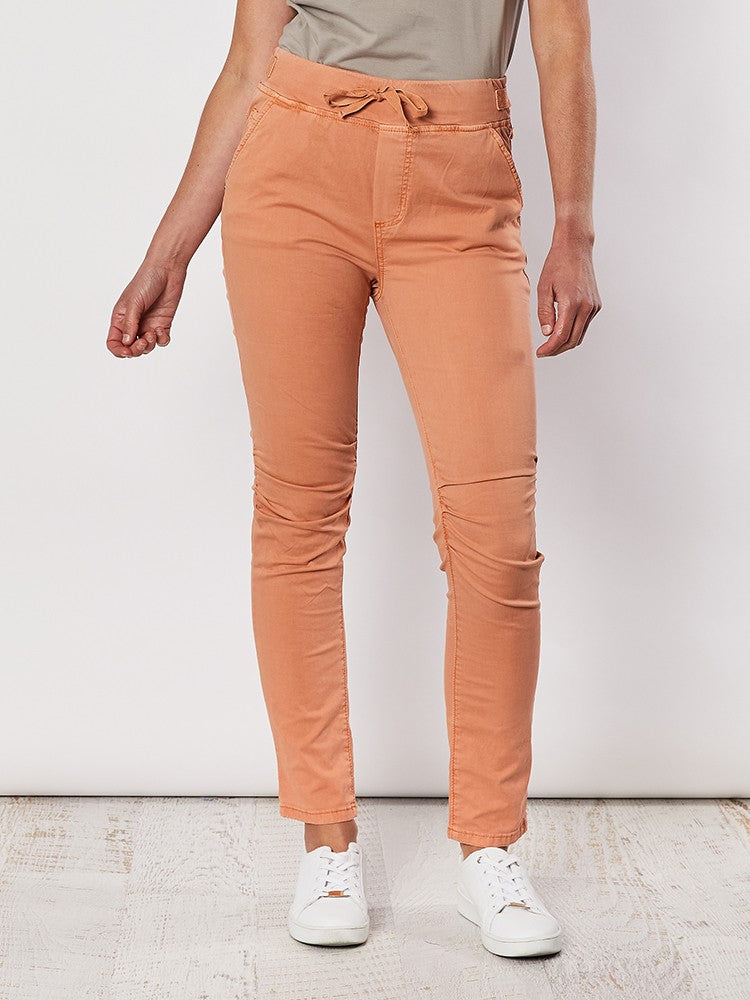 Cotton Jogger Jean - Tangerine