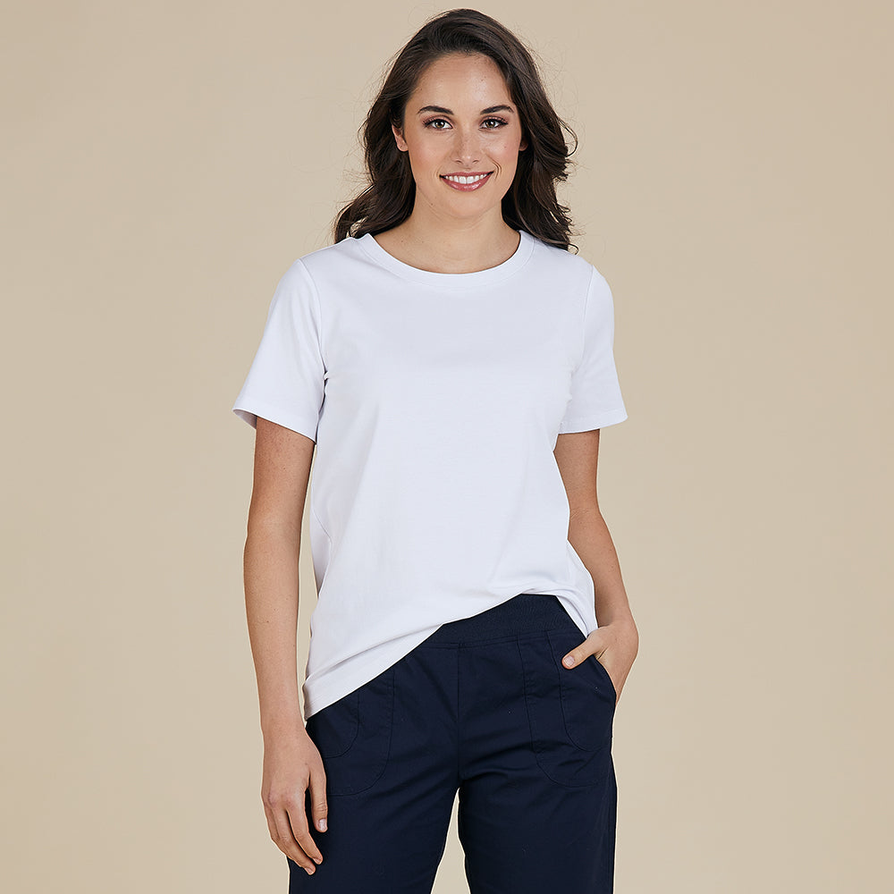 Threadz Rib Tee - White