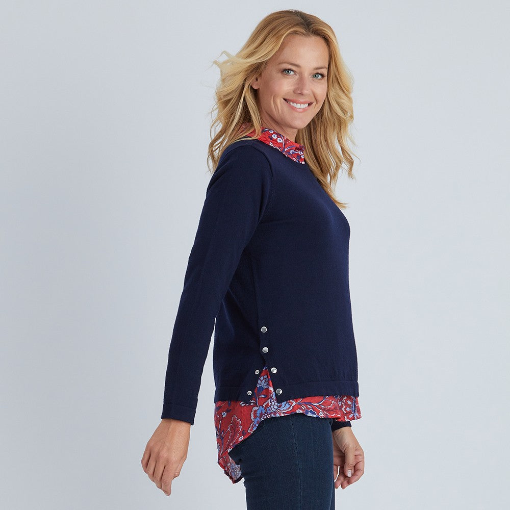 Side Snap Detail Knit