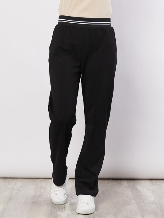 Cotton Track Pant - Black