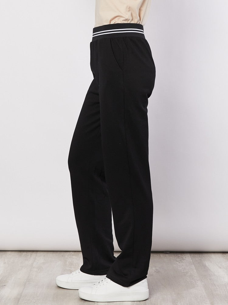 Cotton Track Pant - Black