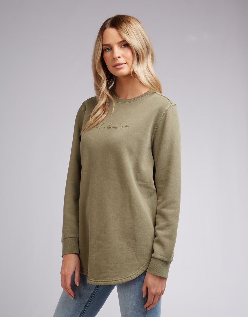 Mika Long Line Crew - Khaki
