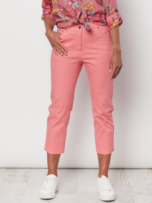 Miracle Crop Jean - Coral