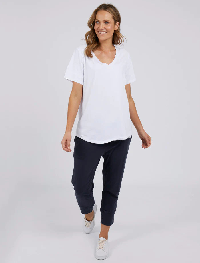 Fortune Vee S/S Tee - White