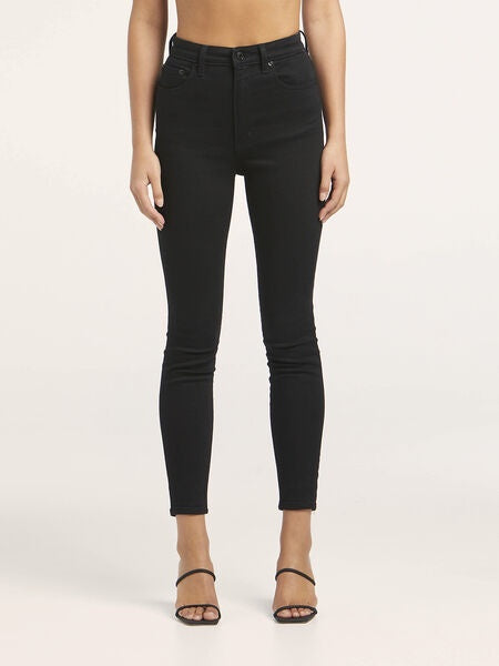 High Licks Crop Jeans - Primo Black