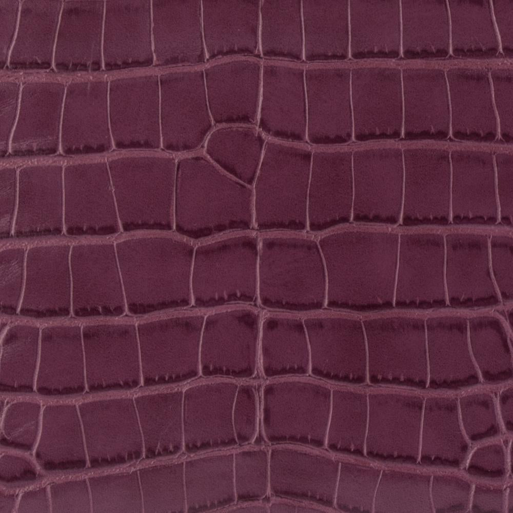 Molli Croc Embossed Burgundy | Lyn Rose Boutique