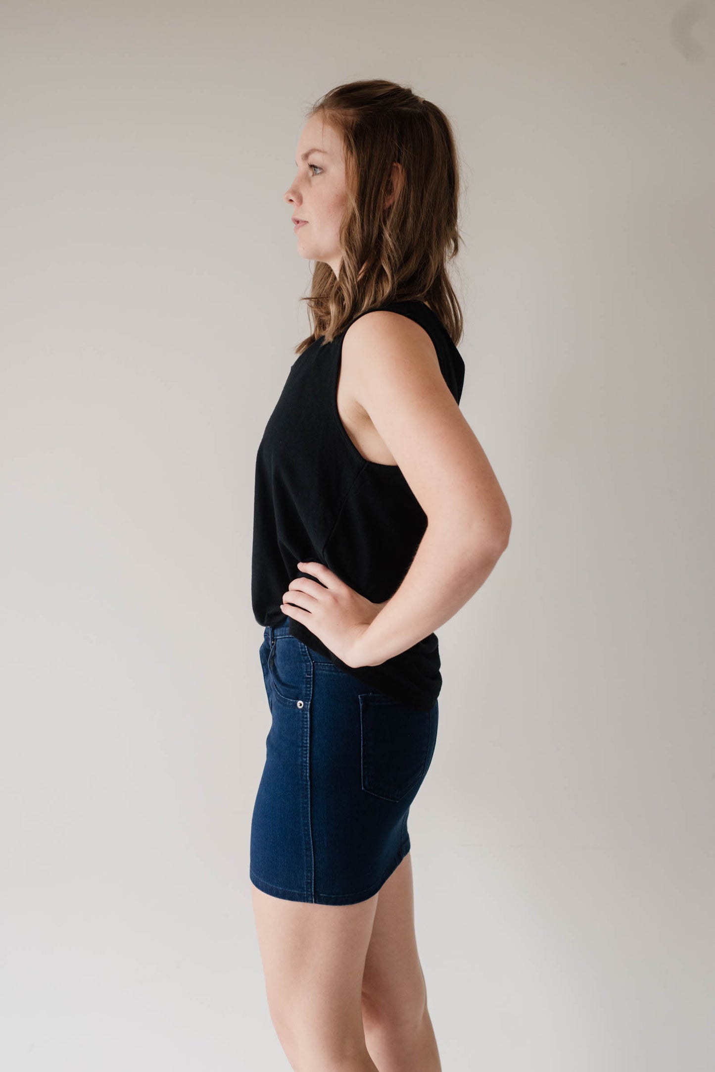 Maxim Denim Skirt Dark Wash | Lyn Rose Boutique