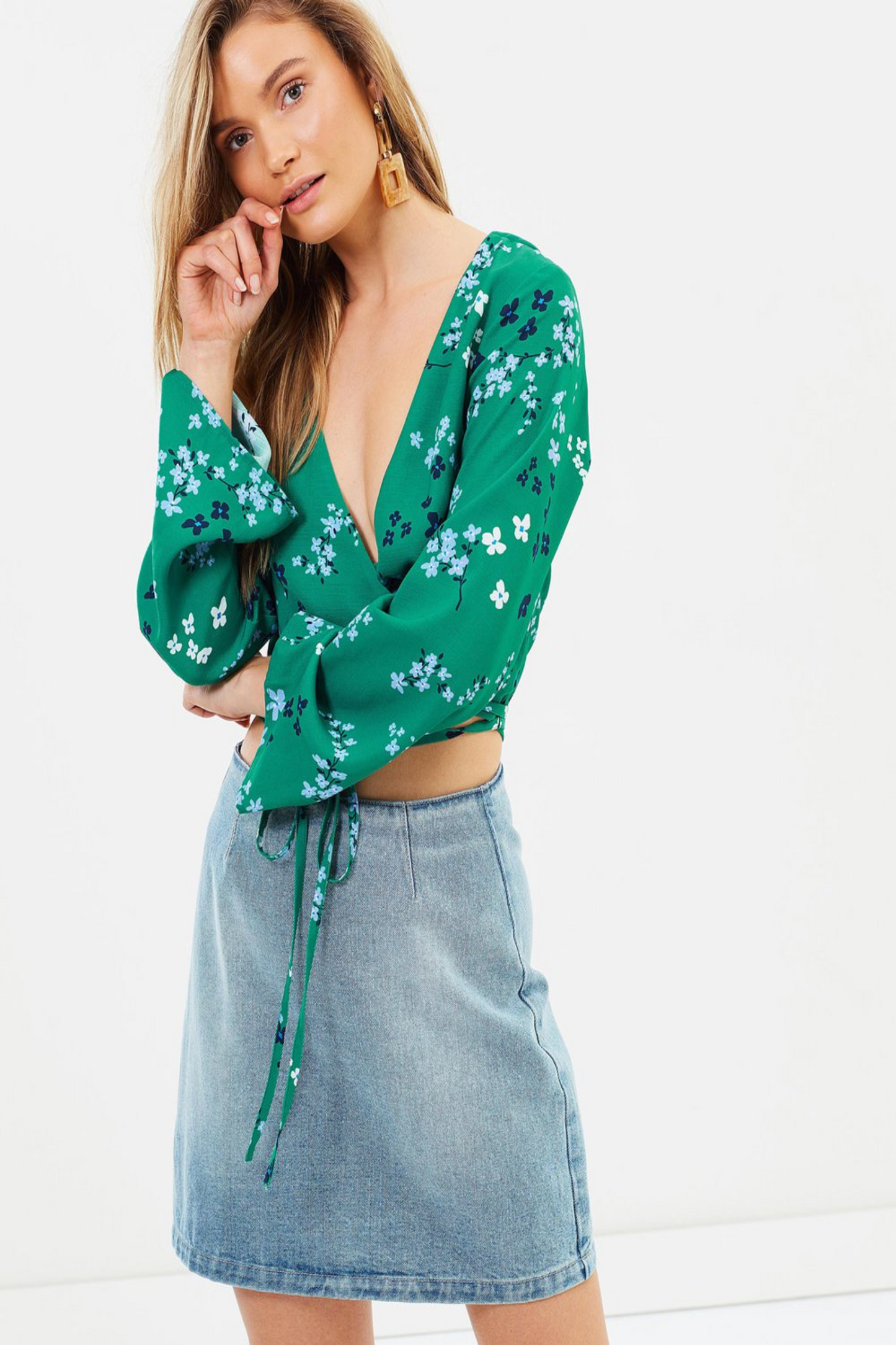 Dusk Meadow Wrap Top Women | Lyn Rose Boutique