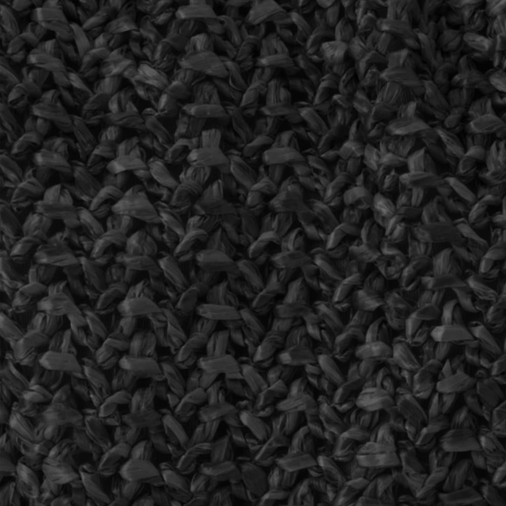 Amalia Pleated Woven Clutch - Black