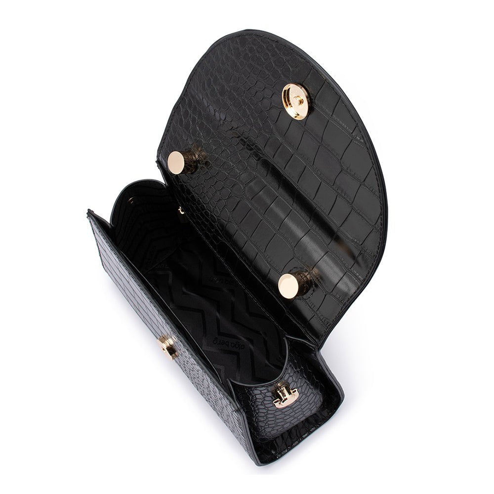 Nadia Top Handle Bag - Black