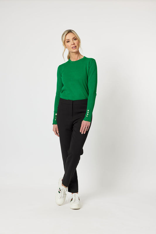 Amy Slim Leg Pant - Black
