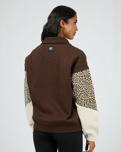 Savannah 1/4 Zip - Brown