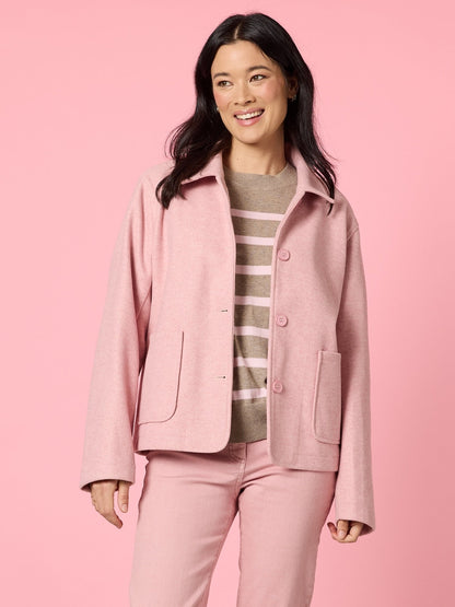 Montana Car Coat - Blush