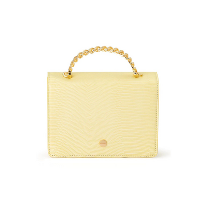 ALLIE Top Handle Bag - Lemon
