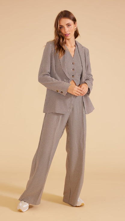 Elena Blazer - Chocolate/Natural