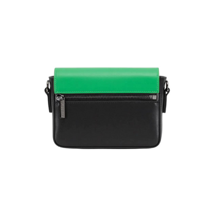 Crossbody Bag with Street Strap - Green/Black