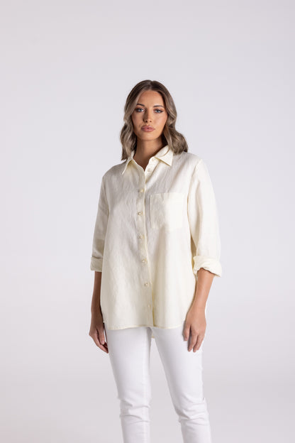 Classic Linen Shirt - Butter