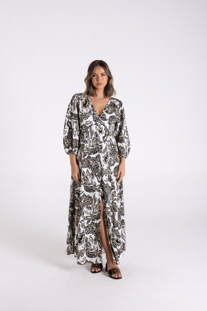 Katie Print Midi Dress