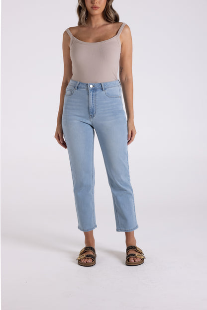 3/4 Slim Jean - Light Denim