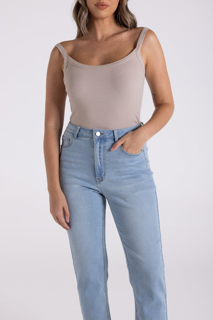 3/4 Slim Jean - Light Denim