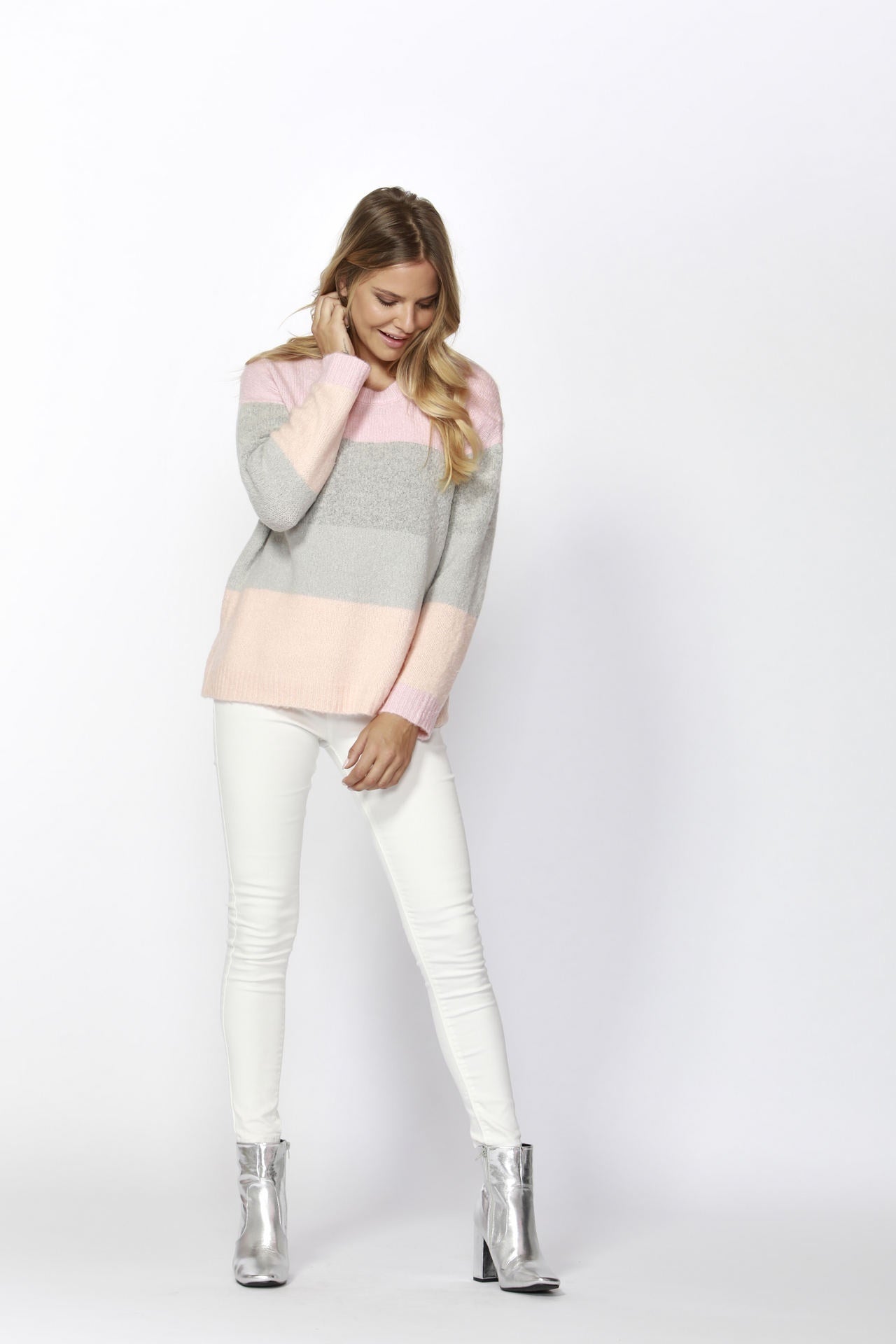 Coralee Coloured Stripe Jumper