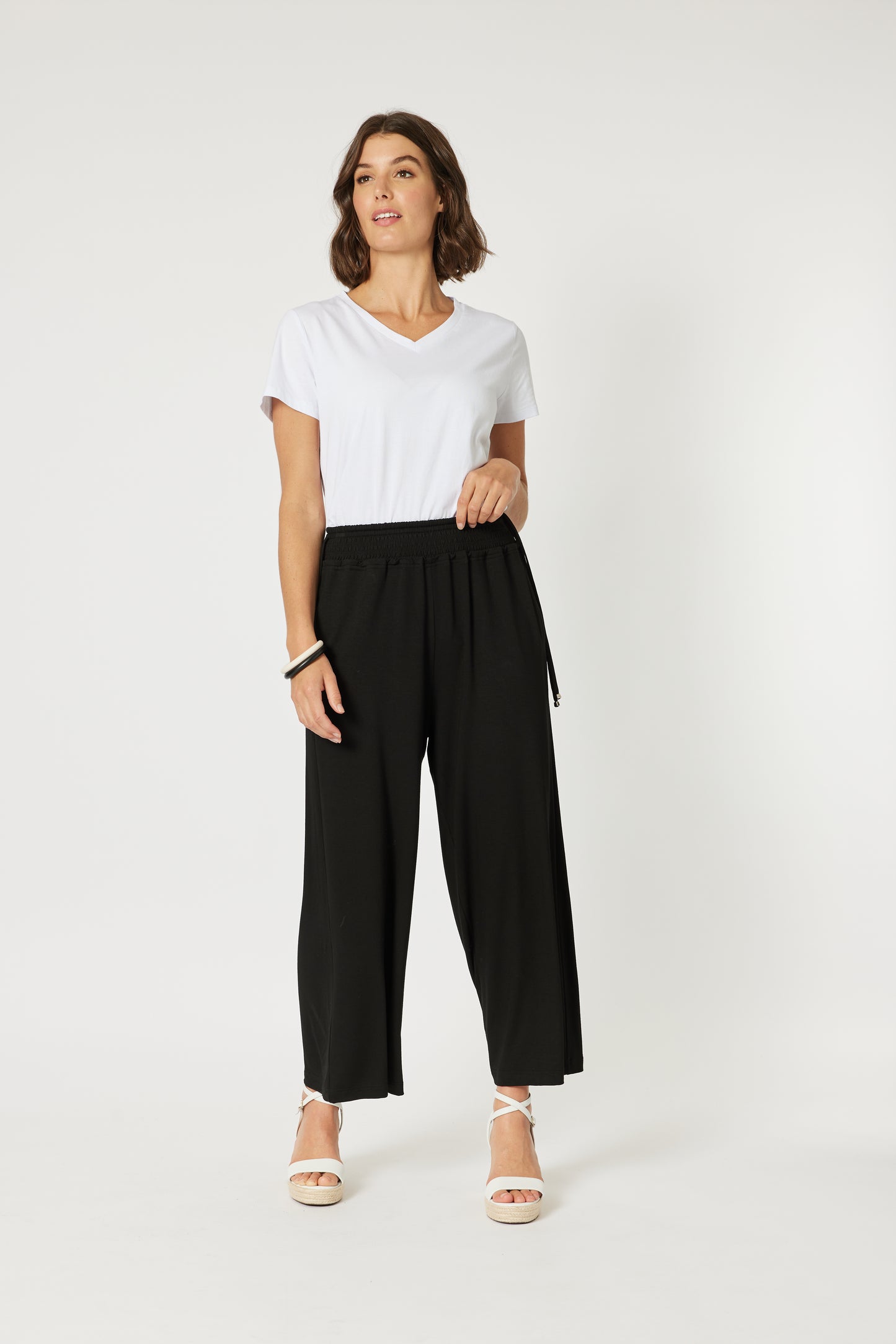 Wide Leg Jersey Pant