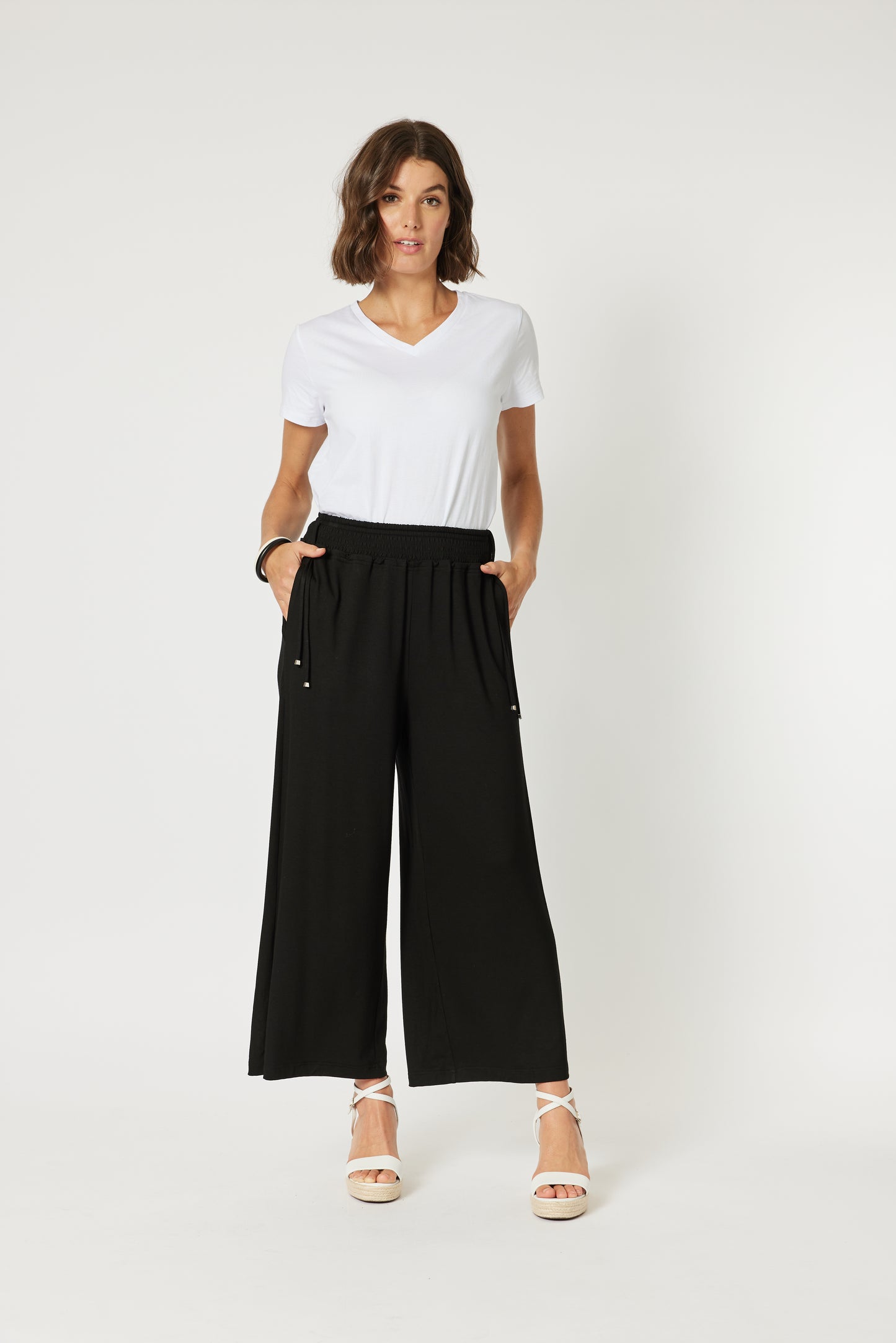 Wide Leg Jersey Pant