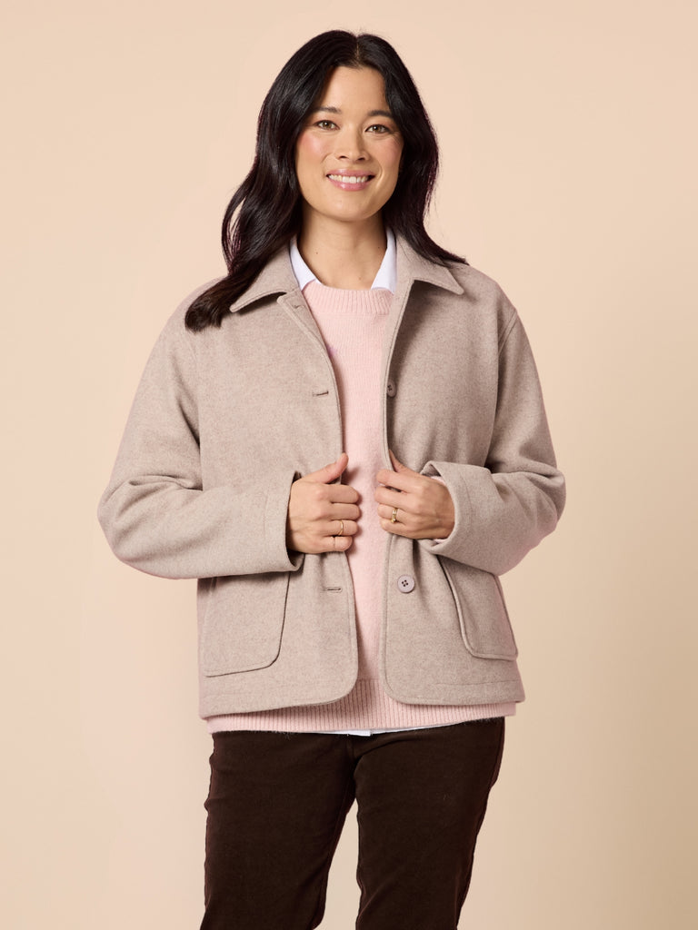 Montana Car Coat - Latte