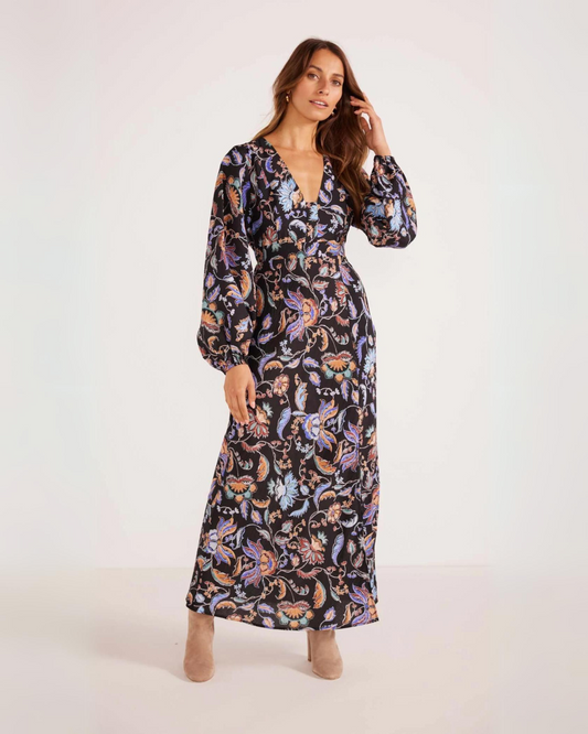Celeste Long Sleeve Midi Dress