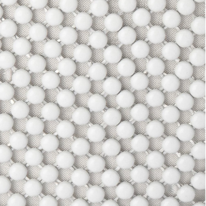 Marlo Ball Mesh Handle Bag - White