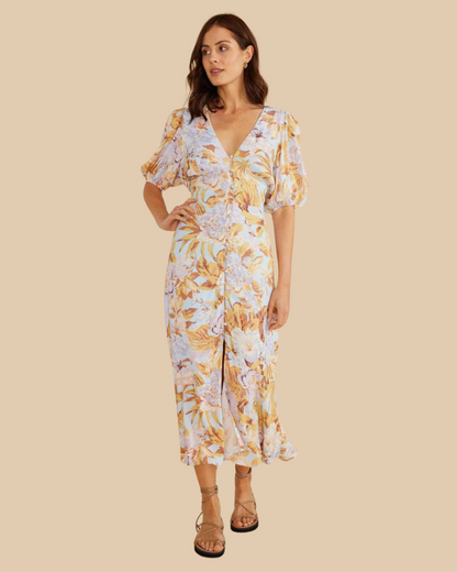 Harlow Midi Dress - Sky Blue