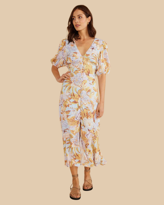 Harlow Midi Dress - Sky Blue