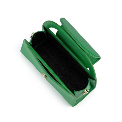 Ivy Curved Handle Bag -Green