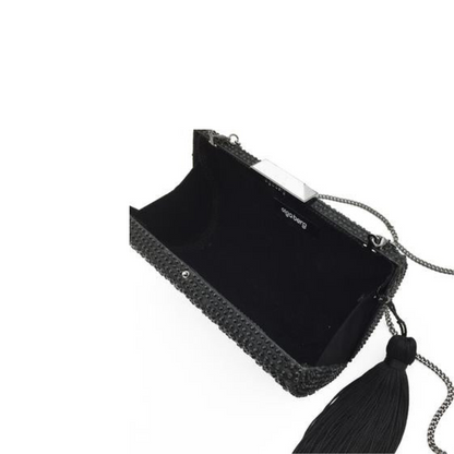 AKOS Crystal Tassel- Black