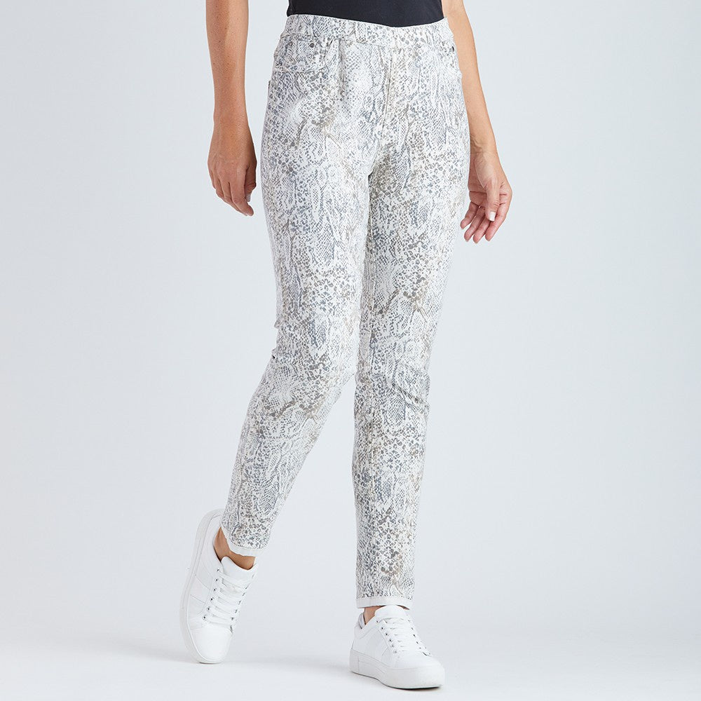 Reversible Animal Print Jean