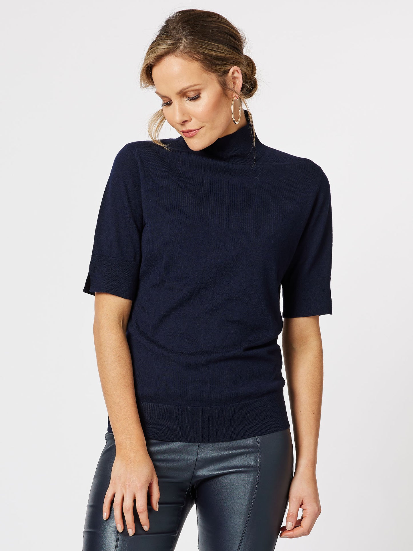 Donna Mock Neck Knit