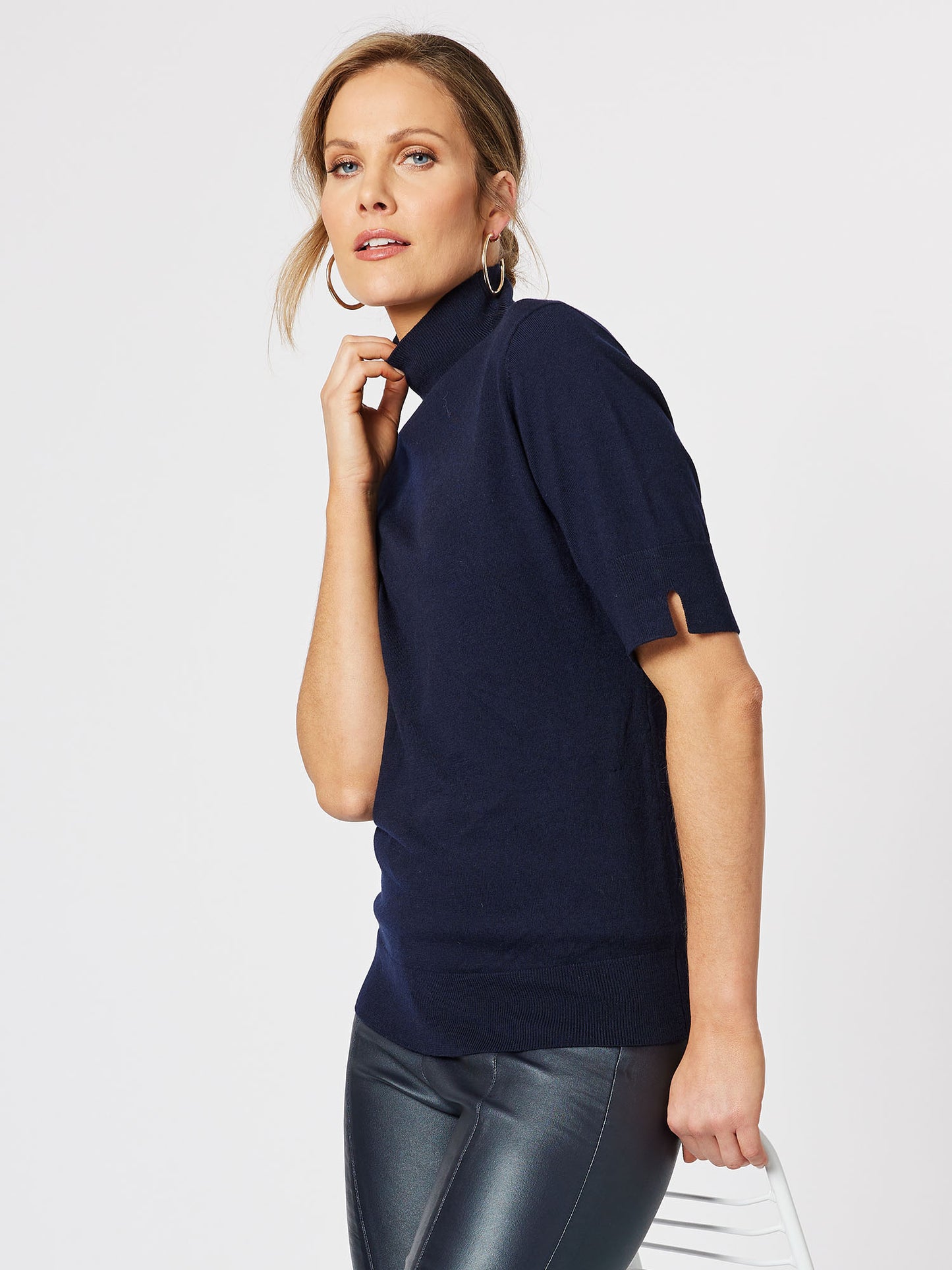 Donna Mock Neck Knit