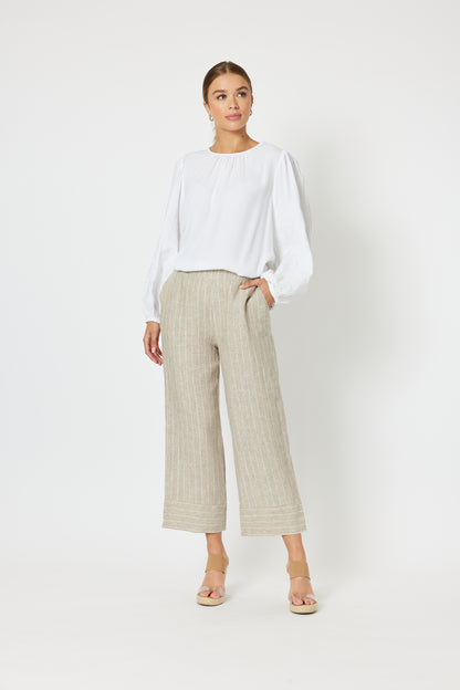 Marseille Stripe Linen Pants