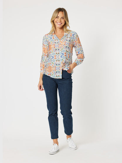 Mykonos Print Shirt