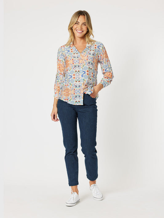 Mykonos Print Shirt