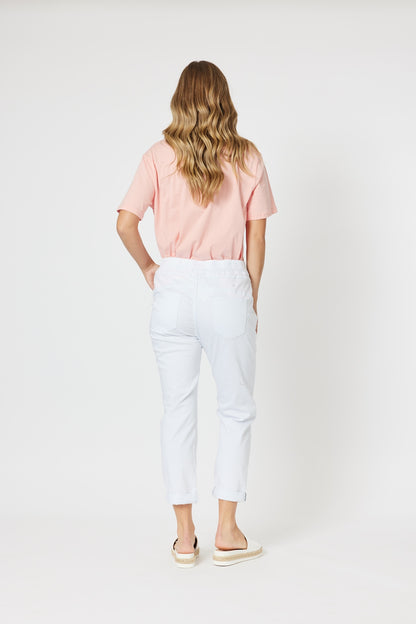 Isabella Cotton Pant - White