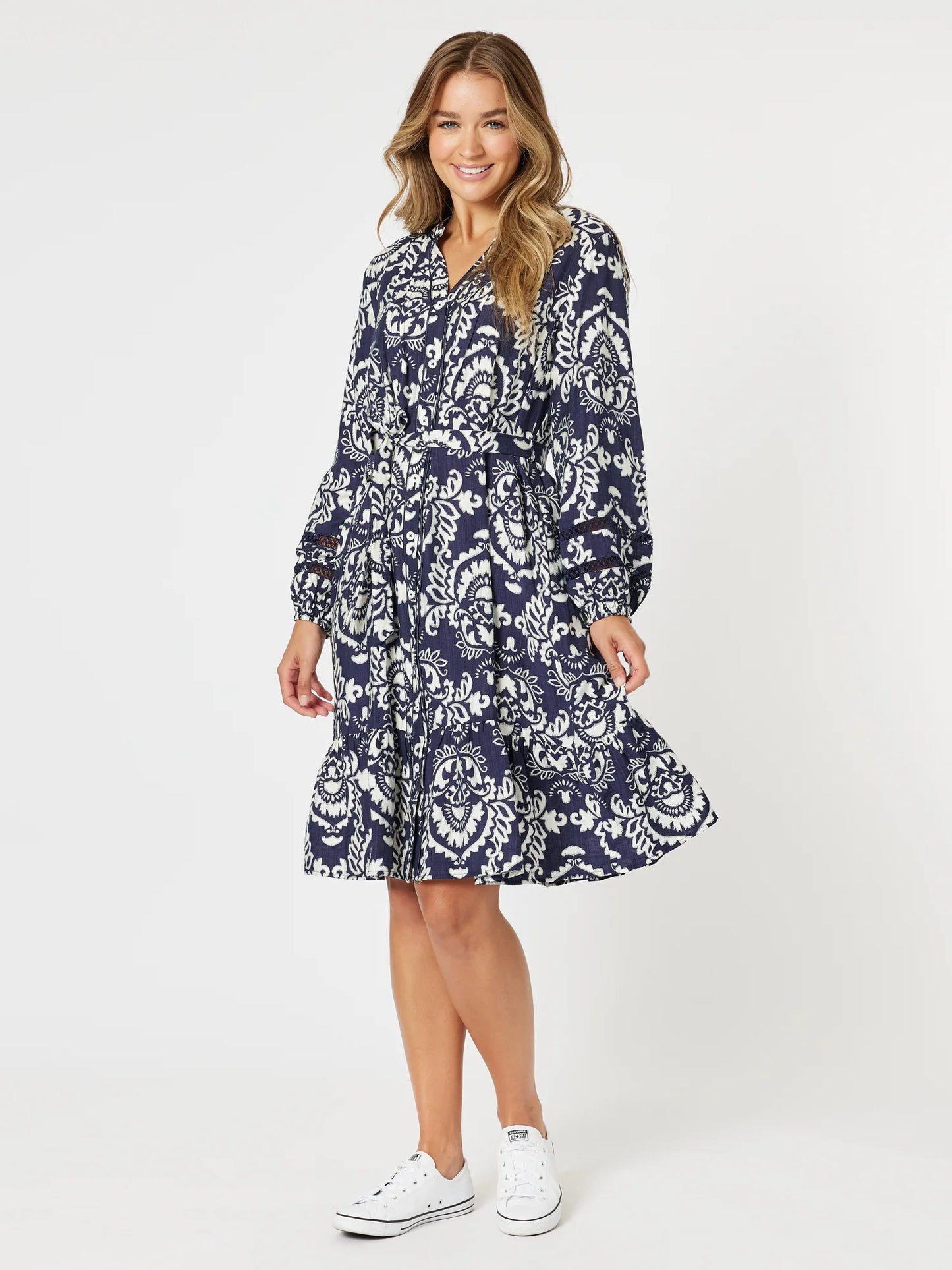 Emily  Button Dress