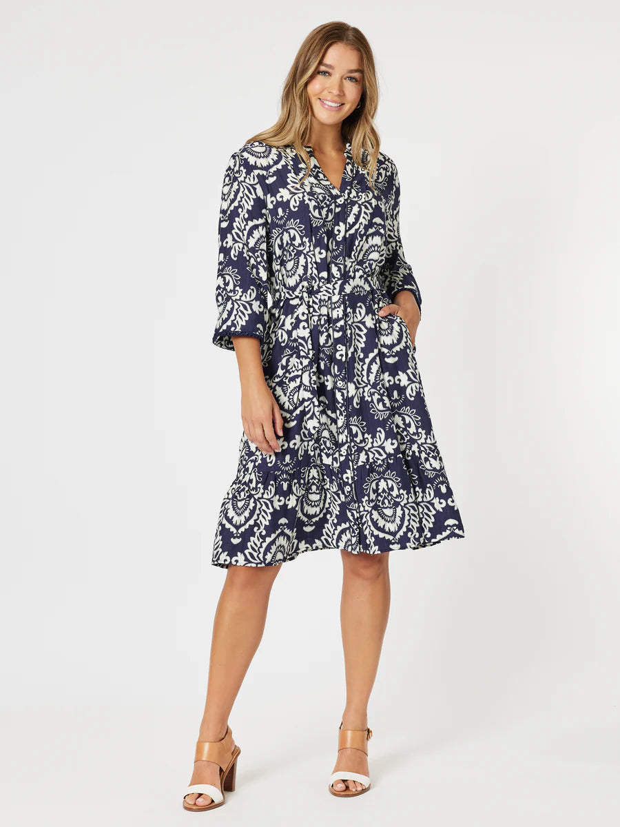Emily  Button Dress